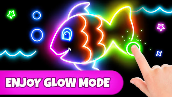 Coloring Games Coloring Book Painting Glow Draw Mod Apk 2