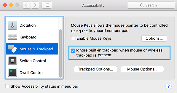 Trackpad Not Working on MacBook